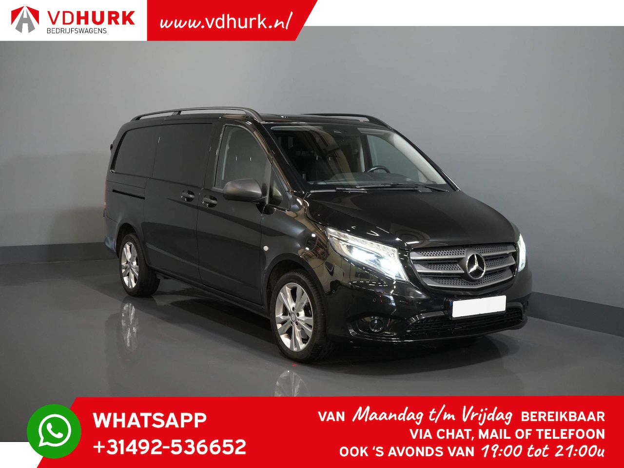 Mercedes-Benz Vito - 119 CDI Aut. L2 EURO6 LED/ Climate/ Camera/ Navi/ Cruise/ 18'' LMV/ PDC - AutoWereld.nl