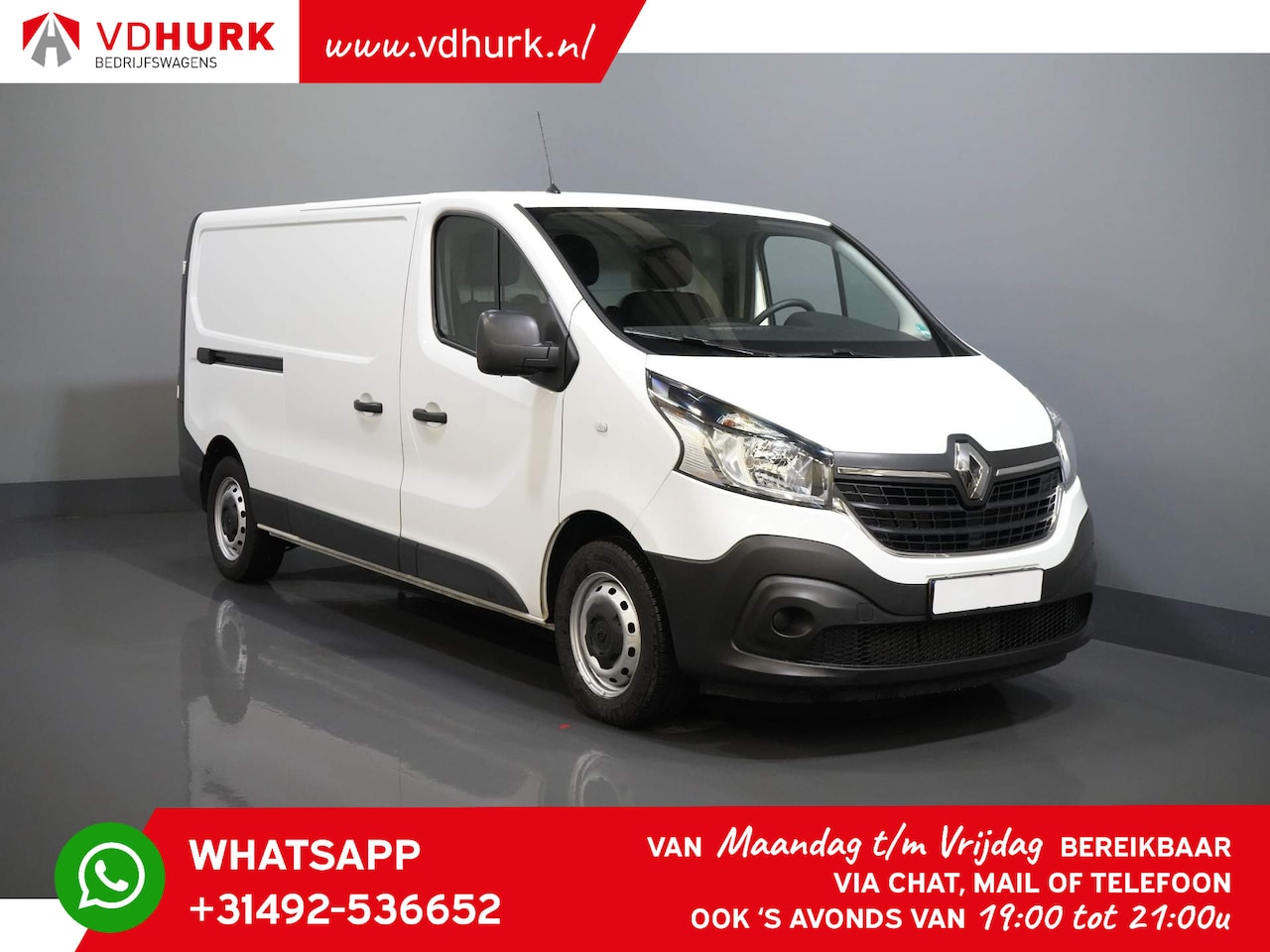 Renault Trafic - 2.0 dCi 120 pk L2 3 Pers./ Keyless/ Airco/ PDC - AutoWereld.nl