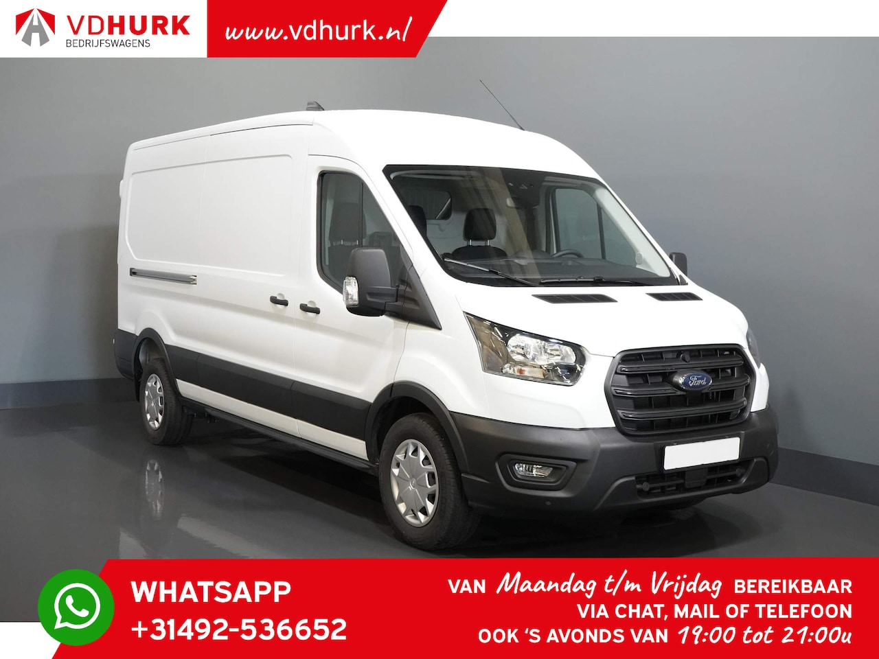 Ford Transit - 350 2.0 TDCI 130 pk Aut. L3H2 Trend NIEUW Cruise/ PDC V+A/ DAB/ Airco - AutoWereld.nl