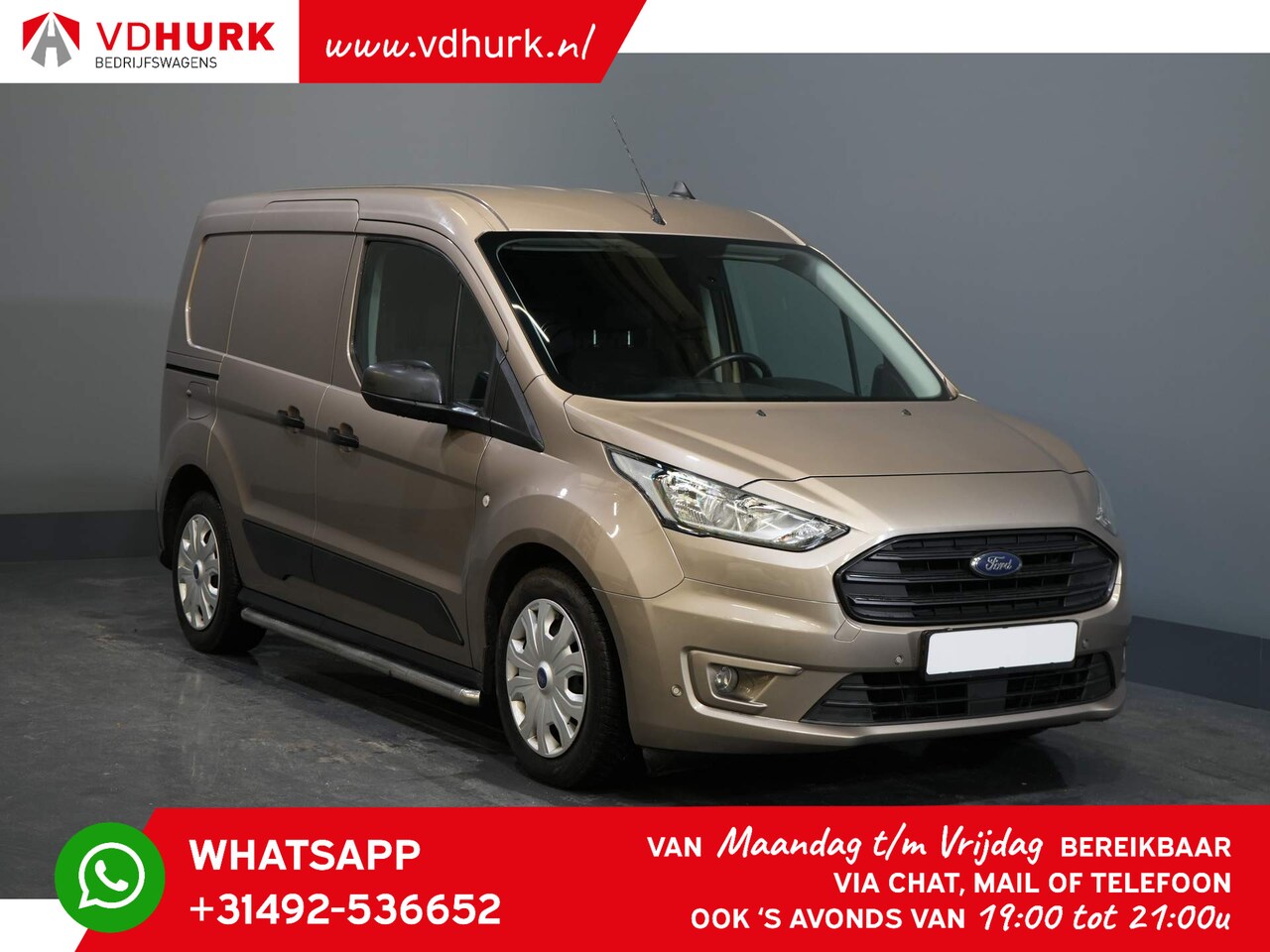 Ford Transit Connect - 1.5 TDCI 100 pk Aut. Nette wagen Cruise/ PDC V+A/ Sidebars/ Airco - AutoWereld.nl