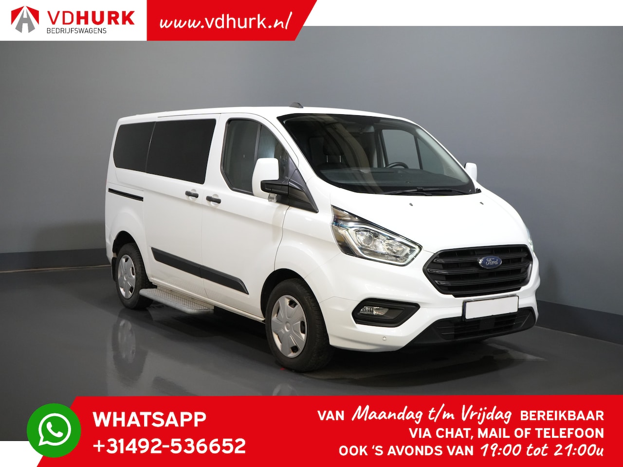 Ford Transit Custom Tourneo - 2.0 TDCI E6 € 33.569- incl. BTW/BPM Trend Combi/ Kombi/ 9 Persoons/ 9 P - AutoWereld.nl