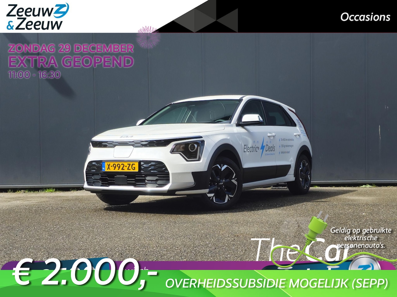 Kia Niro EV - Light Edition 64.8 kWh € 2000 subsidie mogelijk* | Navi | Climate & (adaptieve) cruise con - AutoWereld.nl