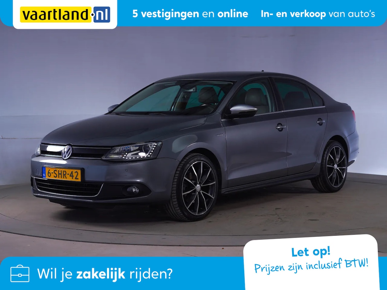 Volkswagen Jetta - 1,4 TSI Hybrid Highline [ Leer Navi Airco ] - AutoWereld.nl