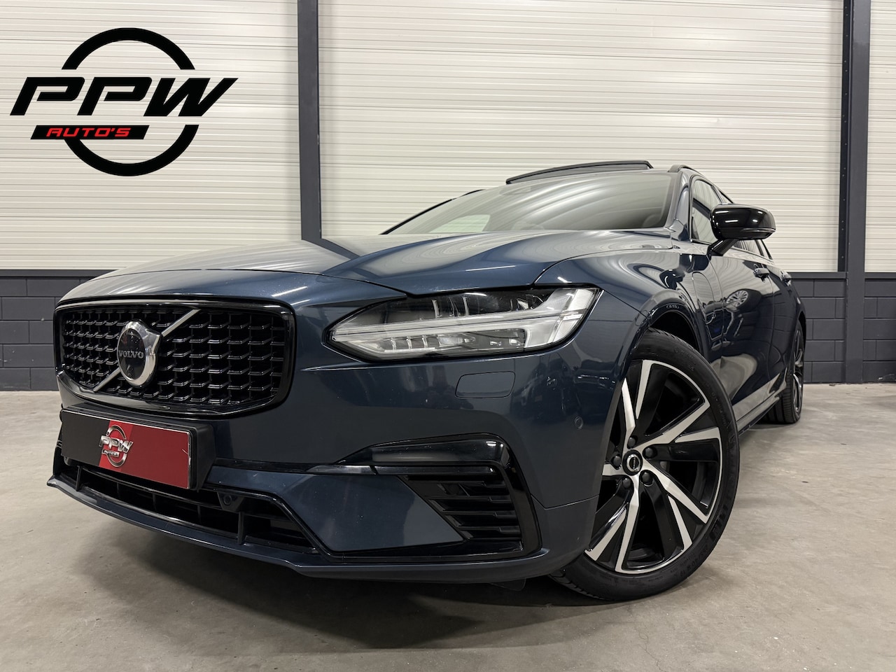 Volvo V90 - T6 AWD R-Design PANO/HEAD-UP/H&K/ACC/360CAMERA/MEMORY/LEER-ALCANTARA SPORT/PILOT-ASSIST/DA - AutoWereld.nl