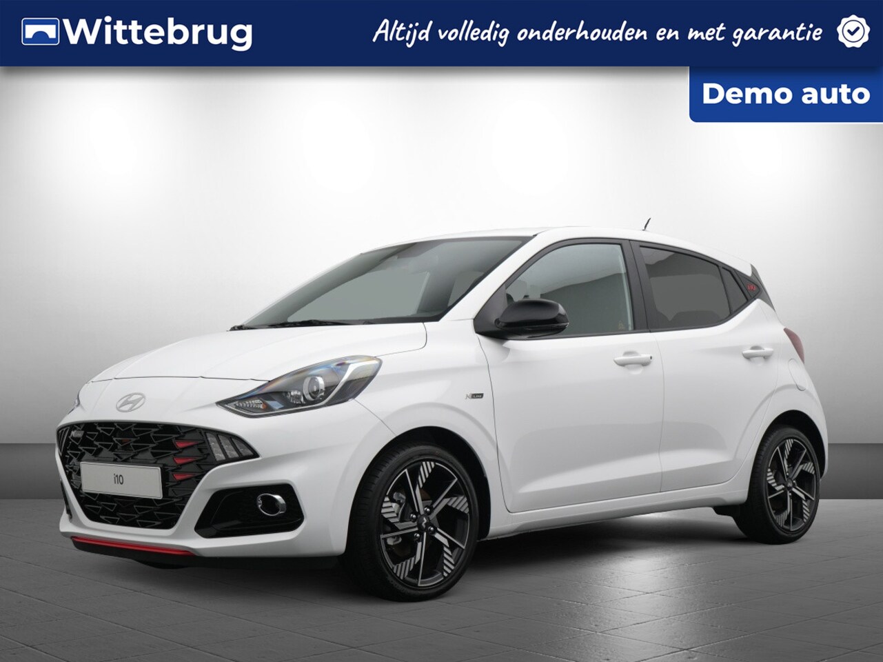 Hyundai i10 - 1.0 T-GDI N Line 5-zits Zeer Sportief, Navigatie, Lichtmetalen velgen en Verwarmde voorsto - AutoWereld.nl