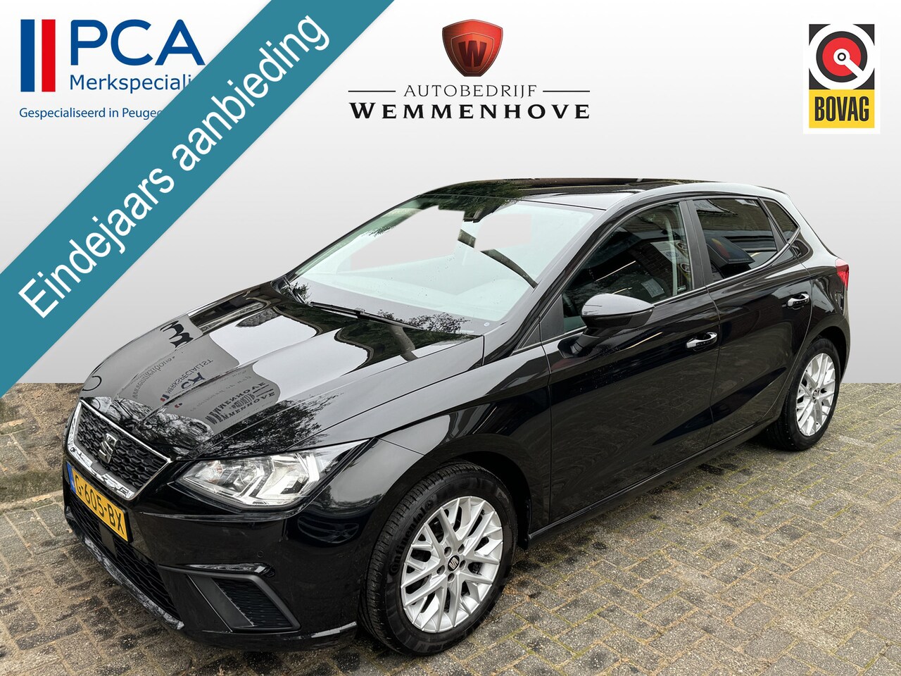 Seat Ibiza - 1.0 TSI Style Business Intense Airco/El.ramen/Navi/Alu wielen/Camera - AutoWereld.nl