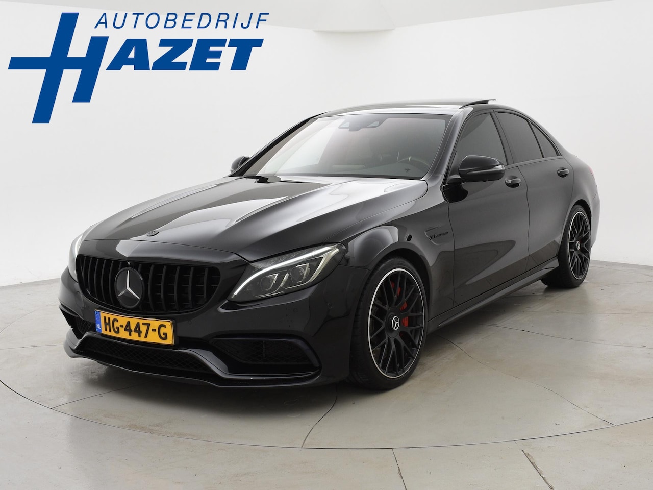 Mercedes-Benz C-klasse - C63 AMG 63 S 510 PK SEDAN + BURMESTER / PANORAMA / DISTRONIC+ / 360 CAMERA - AutoWereld.nl