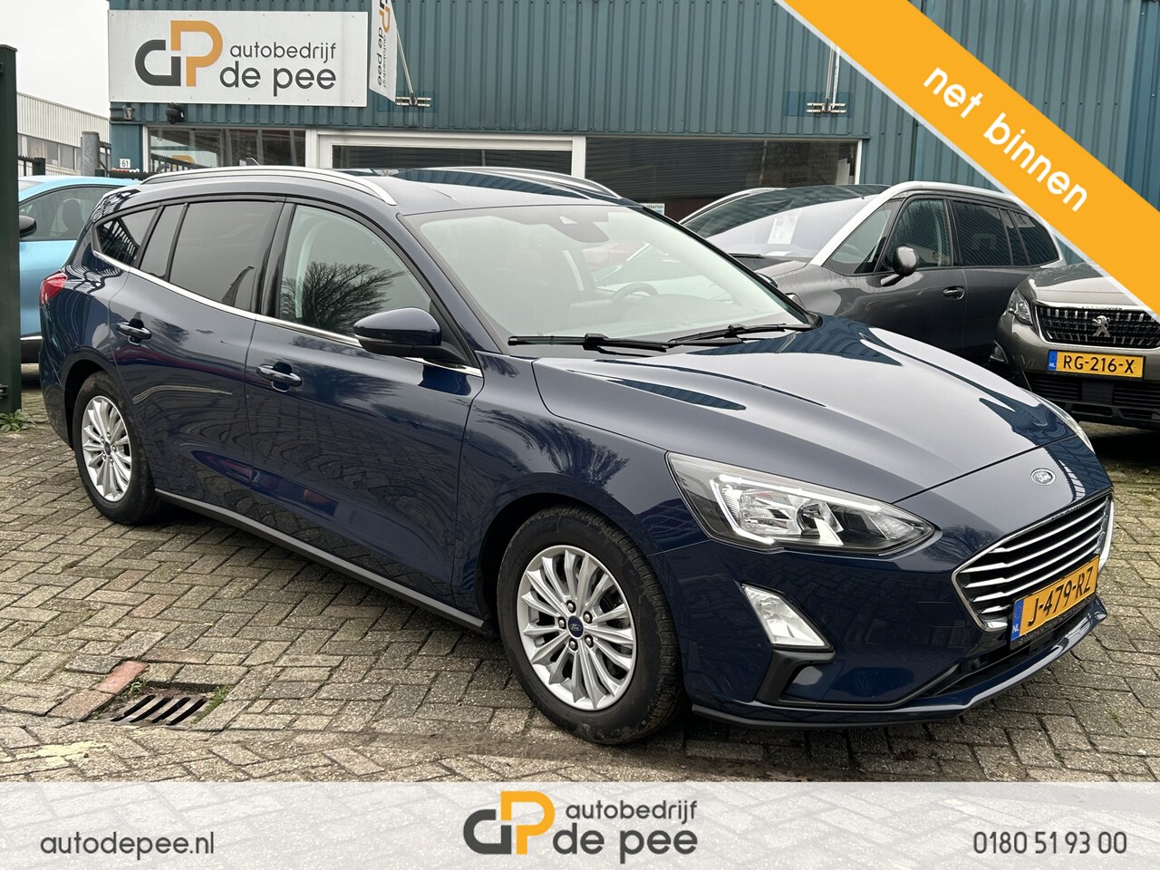 Ford Focus Wagon - 1.0 EcoBoost Titanium X Business GARANTIE/AUTOMAAT/CARPLAY/CLIMA/CRUISE/NAVI/CAMERA/LICHTM - AutoWereld.nl