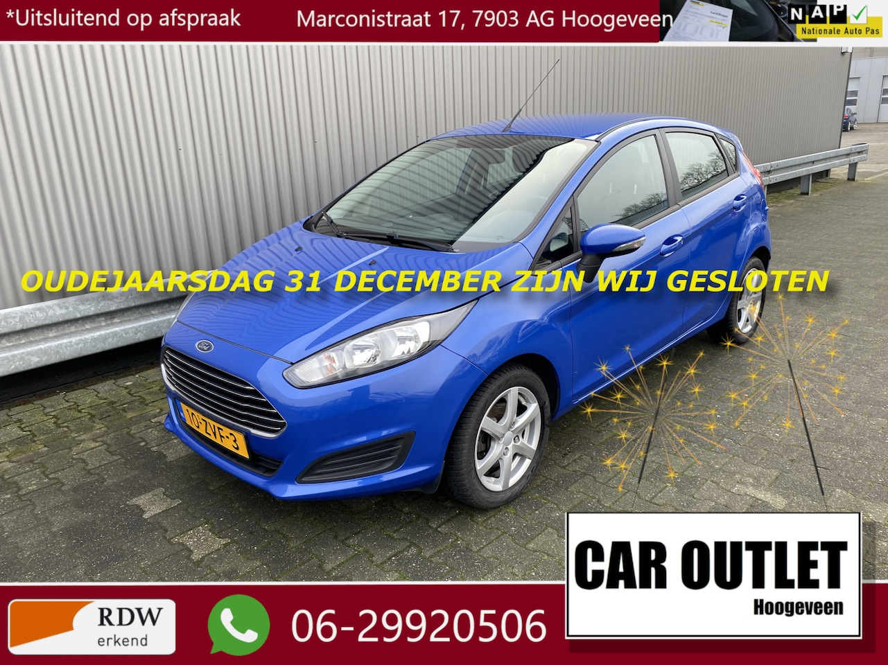 Ford Fiesta - 1.0 Champion 178Dkm.NAP, Airconditioning, USB, LM, nw. APK – Inruil Mogelijk – - AutoWereld.nl