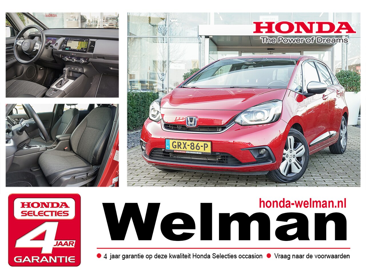 Honda Jazz - 1.5i e:HEV EXECUTIVE - AUTOMAAT - HYBRID - CAMERA - AutoWereld.nl