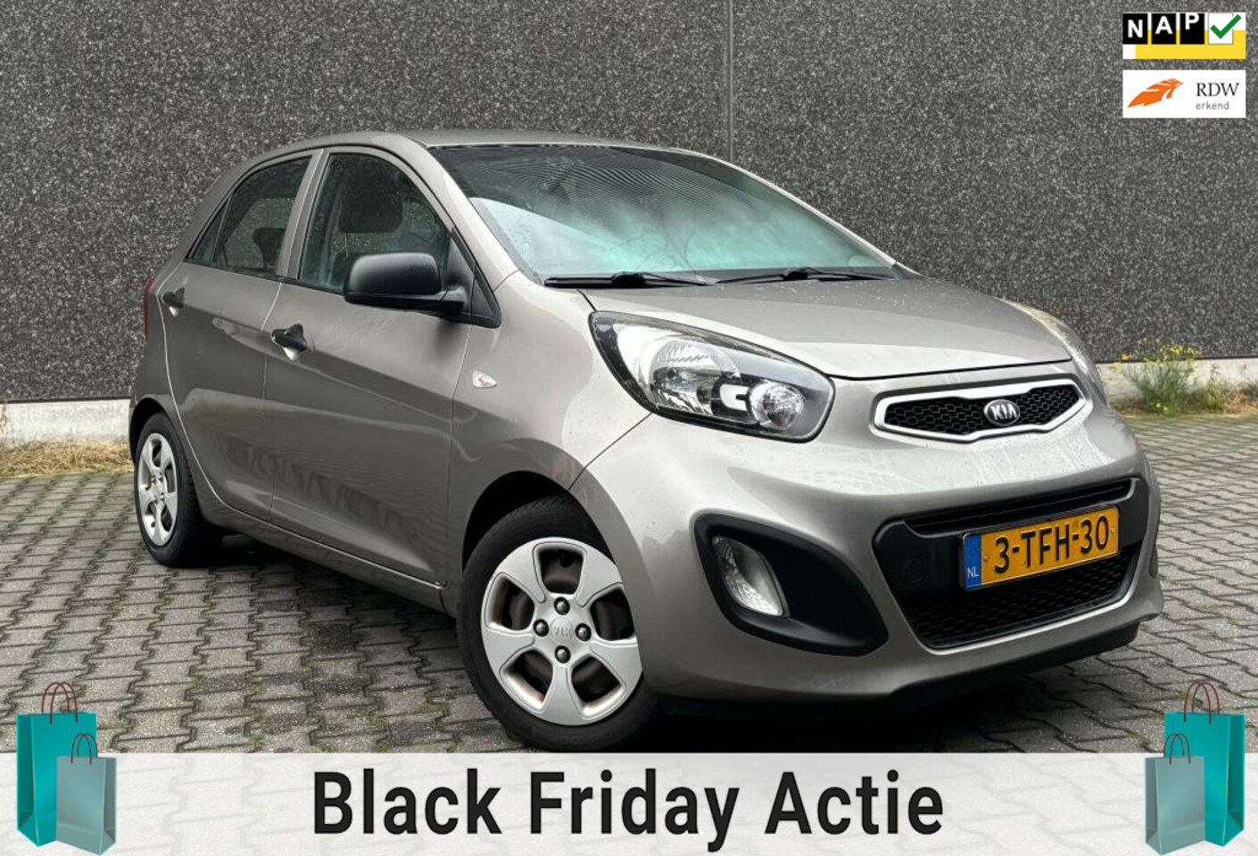 Kia Picanto - 1.0 CVVT ISG Airco*GARANTIE*Compl Onderhoud*APK - AutoWereld.nl