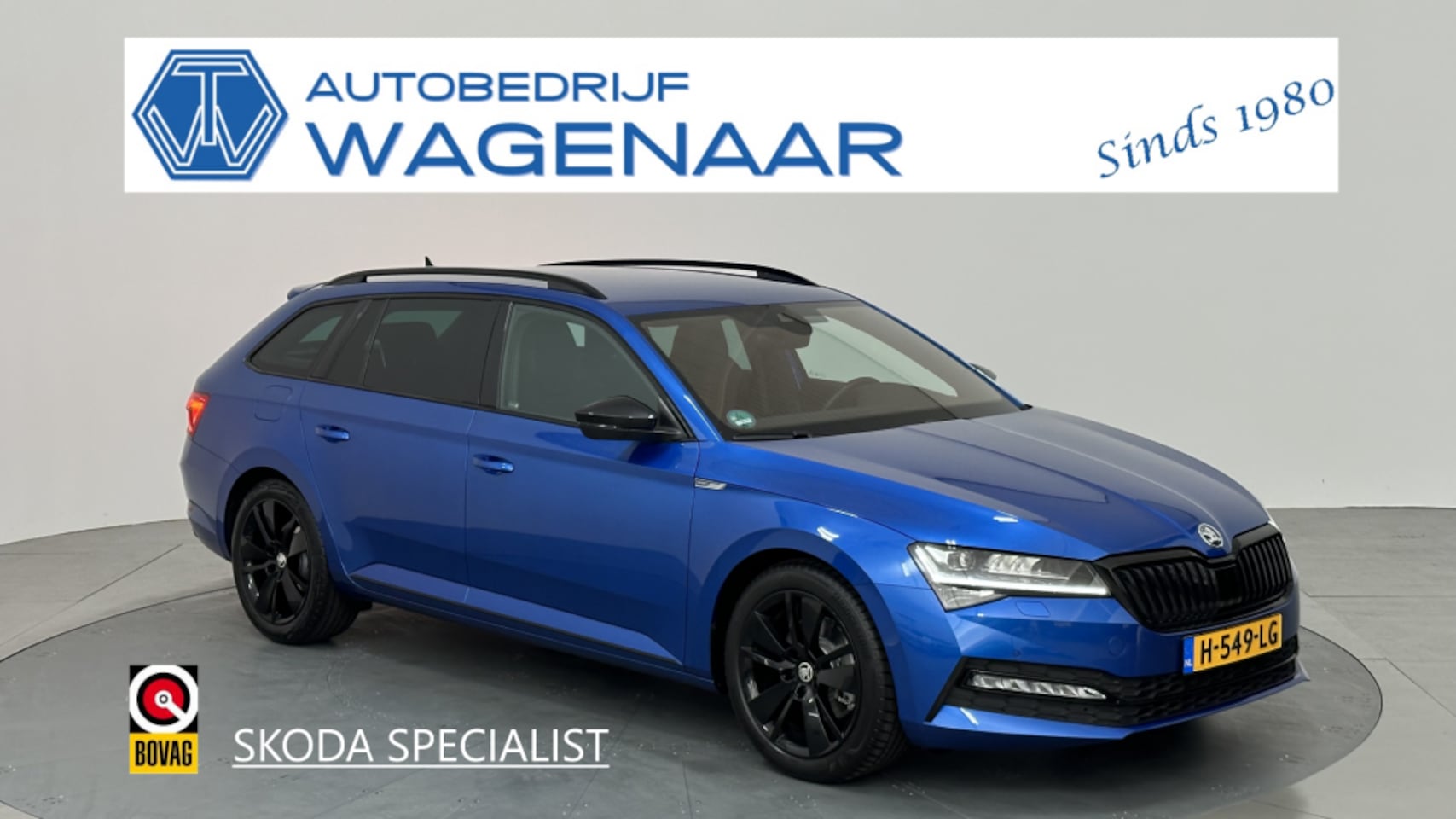 Skoda Superb - 1.5 TSI DSG SPORTLINE BNS RACE BLUE METALLIC - AutoWereld.nl