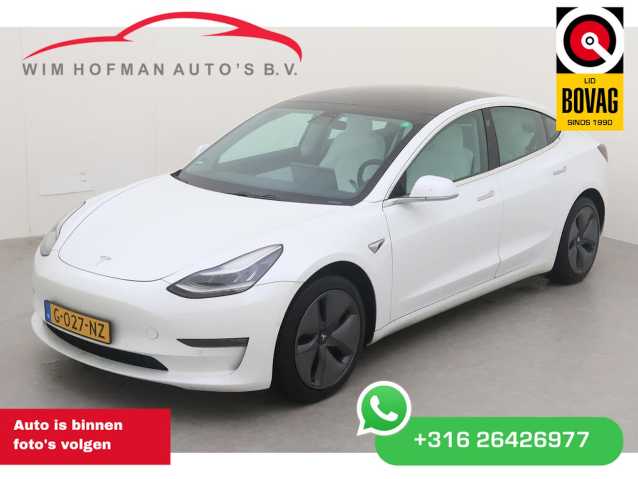 Tesla Model 3 - Long Range RWD Long Range AWD 75 kWh - Full self-driving | Premium sound | Trekhaak | Leder | Panodak | C - AutoWereld.nl