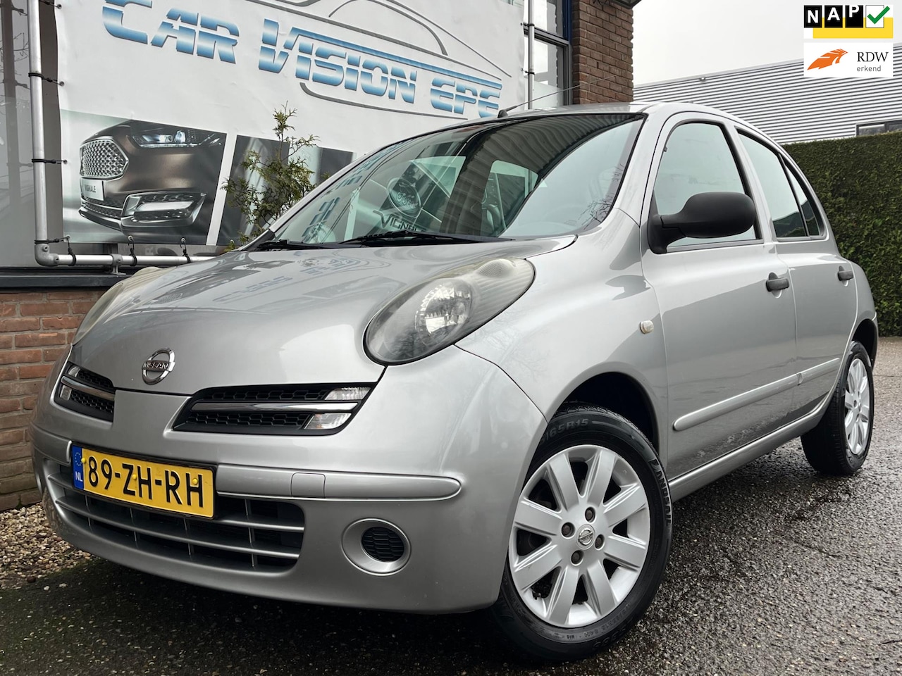 Nissan Micra - 1.2 ELLE|Airco|5-drs|Cv|Nieuwe APK| - AutoWereld.nl