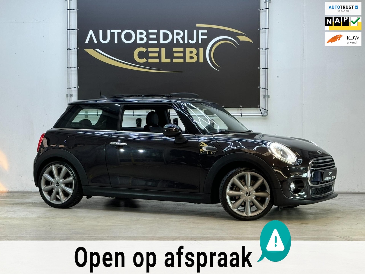 MINI Cooper - Mini 1.5 Chili 2014 BRUIN P-DAK|CLIMA|LED|LEER - AutoWereld.nl