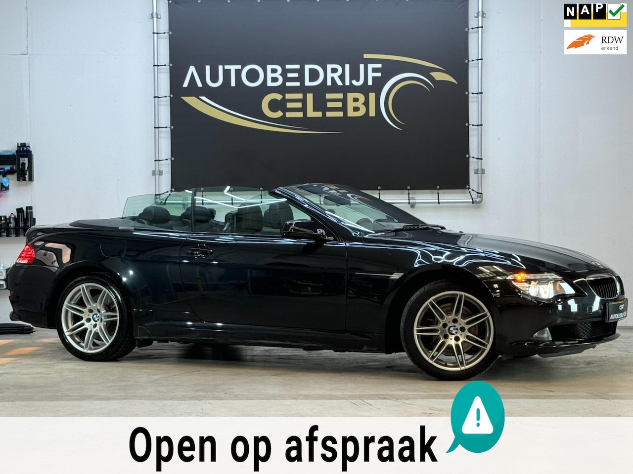 BMW 6-serie Cabrio - 630i High Executive 2010 ZWART SOFTOP - AutoWereld.nl