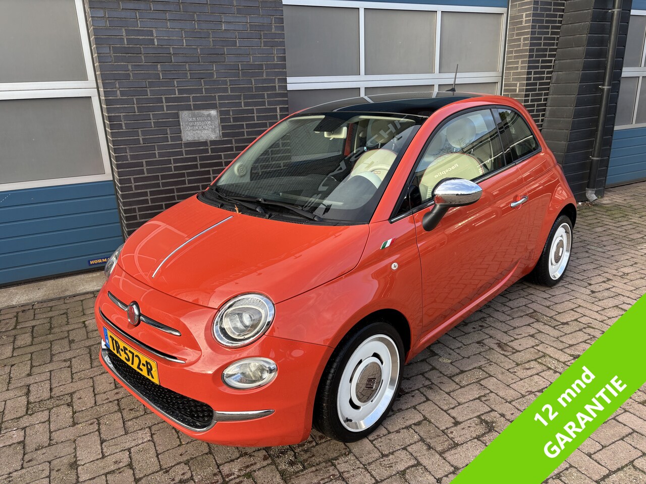 Fiat 500 - 0.9 TwinAir Turbo Anniversario 0.9 TwinAir Turbo Anniversario, panodak, U connect, navi - AutoWereld.nl