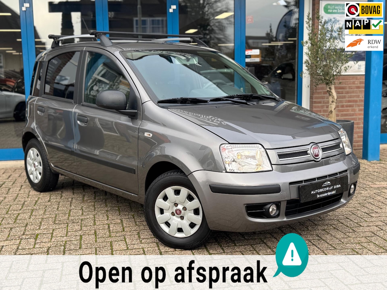 Fiat Panda - 1.2 Emotion 2010 Grijs AUT AIRCO Elektr APK NAP! - AutoWereld.nl