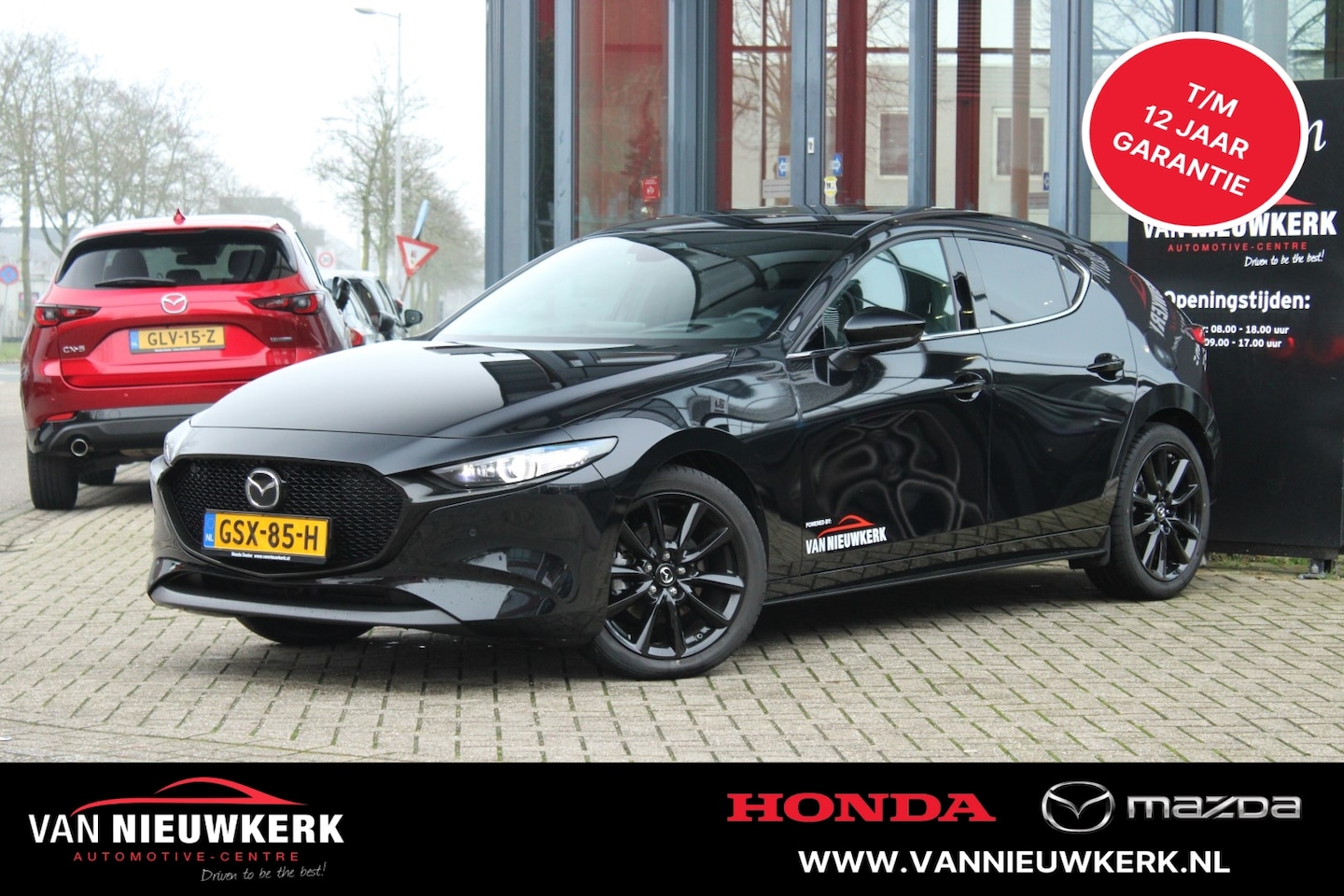 Mazda 3 - Hatchback Skyactiv-X 186pk M Hybrid Exclusive-Line Sunroof BOSE Leder - AutoWereld.nl