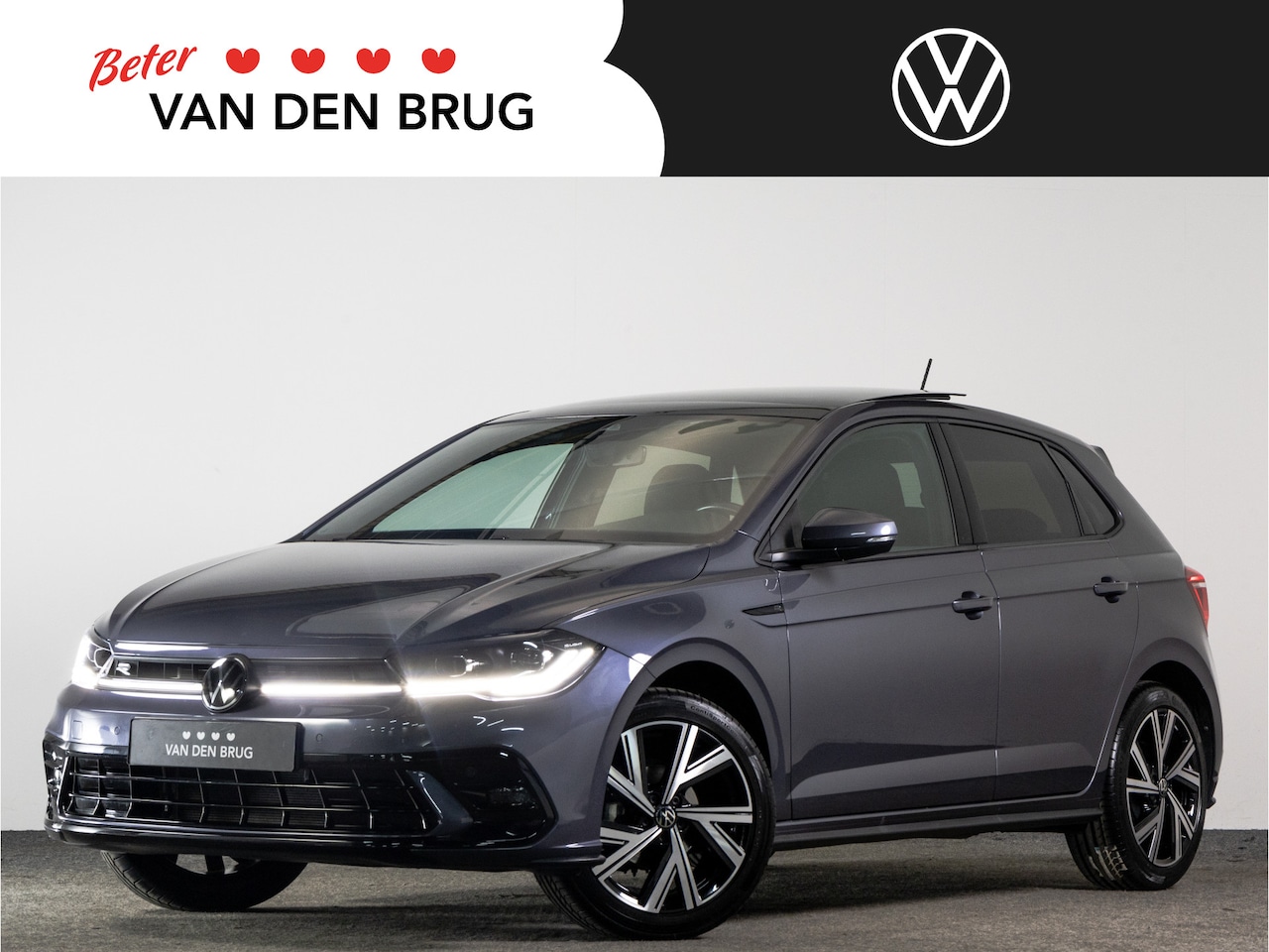 Volkswagen Polo - R-Line 1.0 TSI AUTOMAAT | Matrix-LED | Panoramadak | 17" LM | Navigatie | Adaptieve cruise - AutoWereld.nl