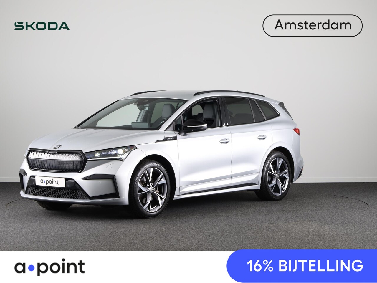 Skoda Enyaq iV - 60 Sportline Business 58 kWh 180 pk | Navigatie | Parkeersensoren | Achteruitrijcamera | S - AutoWereld.nl