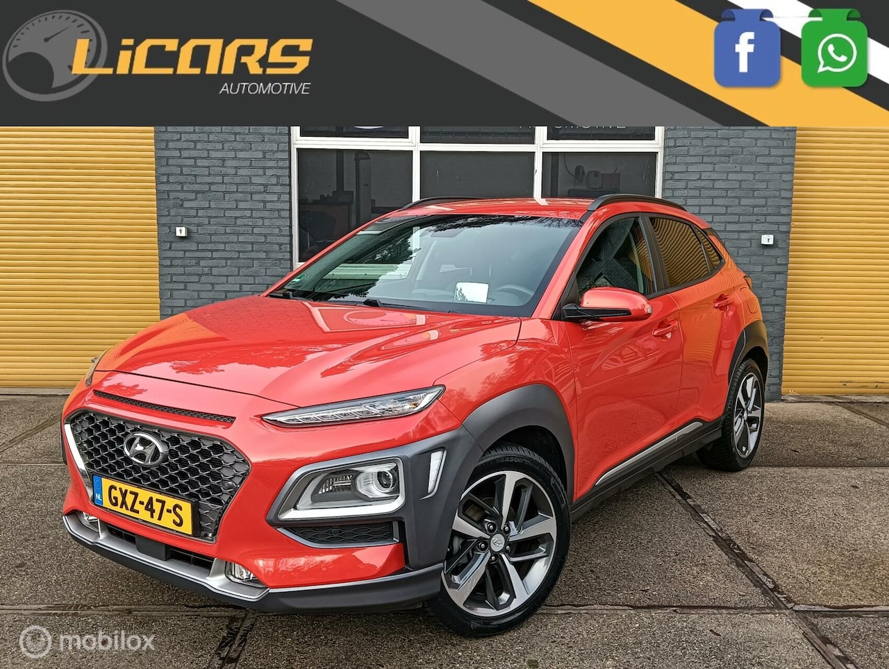 Hyundai Kona - 1.0T Premium Leder/head-up/18inch/4s banden - AutoWereld.nl