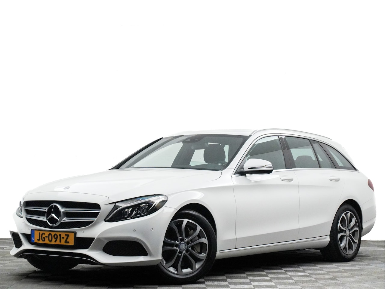 Mercedes-Benz C-klasse Estate - 350 e Premium (leer,keyless,sfeerverlichting,camera,navi) - AutoWereld.nl