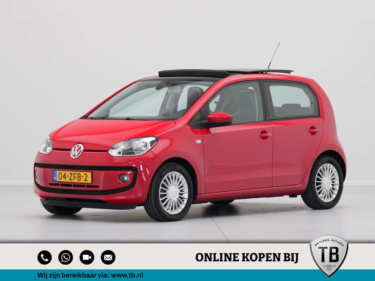 Volkswagen Up! - 1.0 High Up! Panorama Trekhaak Airco Cruise 105 - AutoWereld.nl