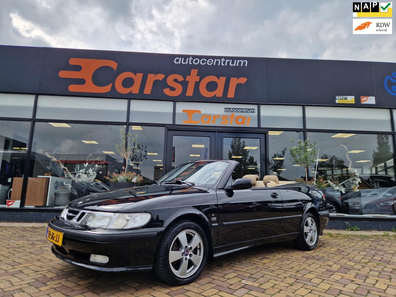 Saab 9-3 Cabrio - 2.0 Turbo S|Cabrio|Automaat|Leer|YOUGTIMER - AutoWereld.nl