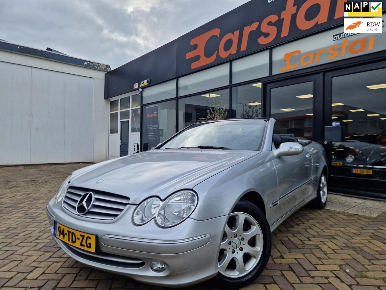 Mercedes-Benz CLK-klasse Cabrio - 200 K. Elegance|Leer|Stoelverwarming|Cruise| - AutoWereld.nl