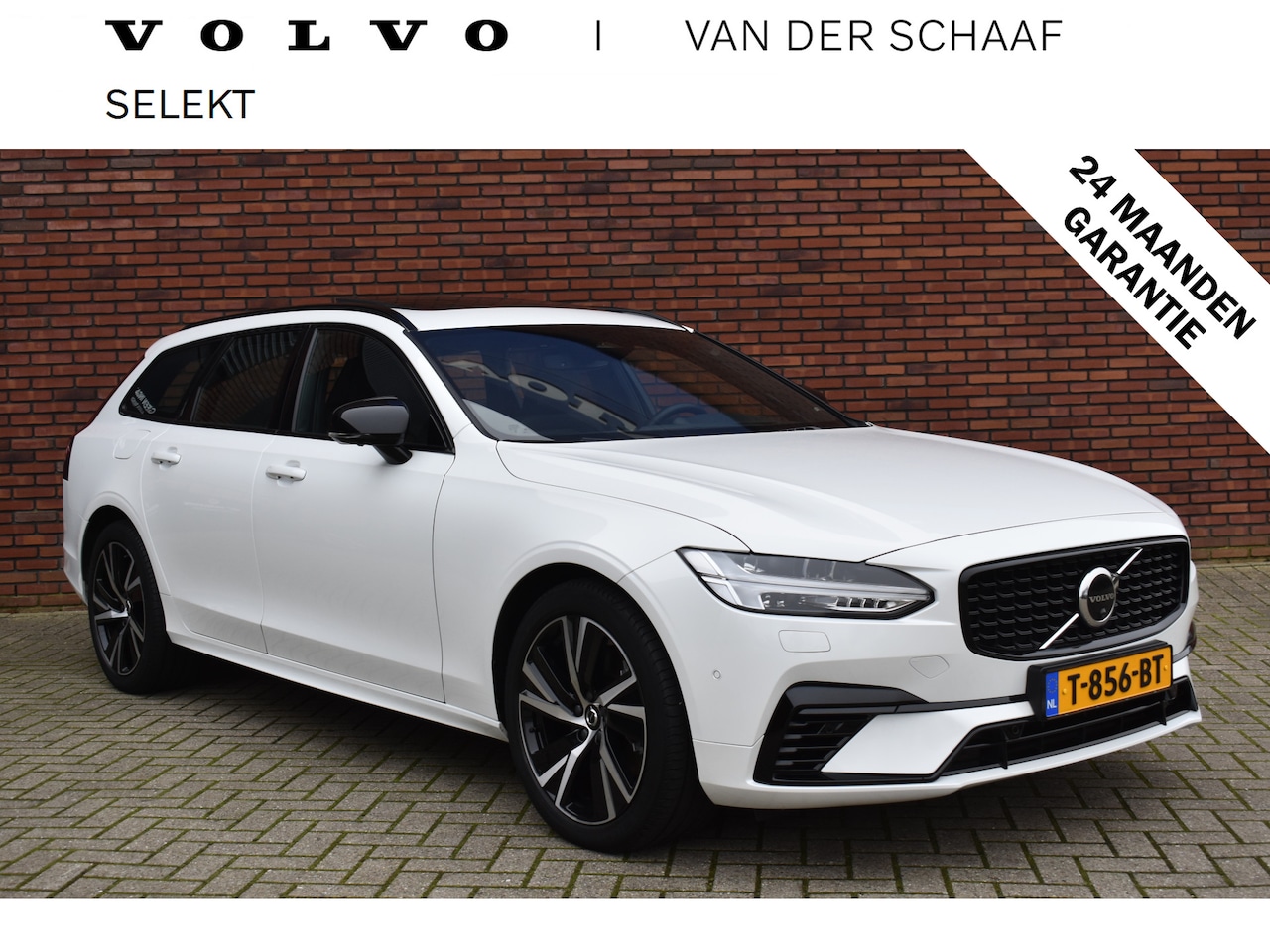 Volvo V90 - T6 Recharge 350PK AWD Ultimate Dark | Bowers & Wilkins | Luchtvering | Trekhaak | 360° Cam - AutoWereld.nl