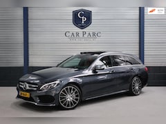 Mercedes-Benz C-klasse Estate - 250 AMG LED/PANORAMADAK/LEER+S.VERWARMING+MEMORY/NAVI/19" LMV/CRUISE/ECC AIRCO/12 MND GARA