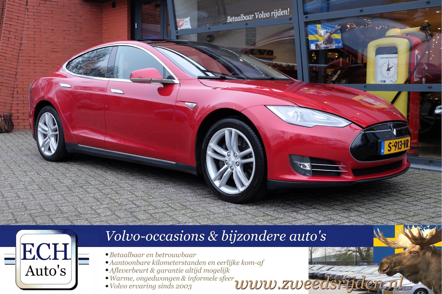 Tesla Model S - 85 Panoramadak, bijna nieuwe accu - AutoWereld.nl