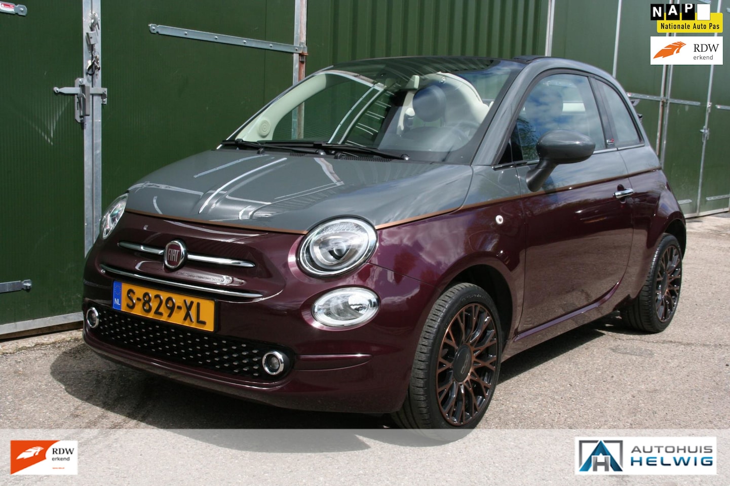 Fiat 500 - CABRIO 1.2 COLLEZIONE BI-COLOR, NAVIGATIE, AIRCO - AutoWereld.nl