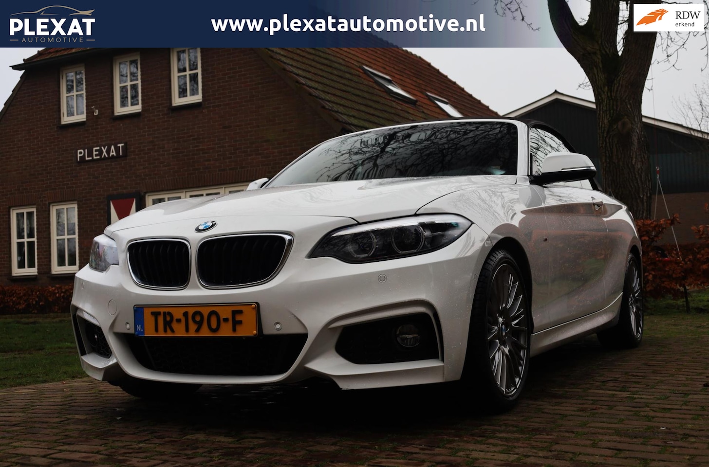 BMW 2-serie Cabrio - 220i High Executive Aut. | M-Pakket | Bruin Sportleder | Rijstrooksensor | Harman-Kardon | - AutoWereld.nl