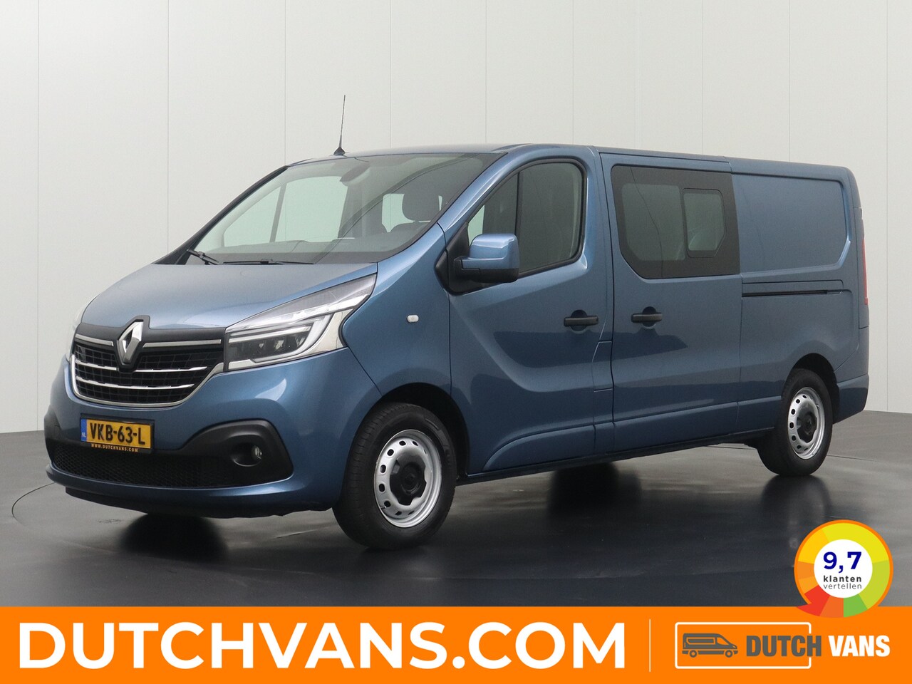 Renault Trafic - 2.0DCi 170PK Automaat Lang Dubbele Cabine | 2xSchuifdeur | Navigatie | Camera | Led | Airc - AutoWereld.nl