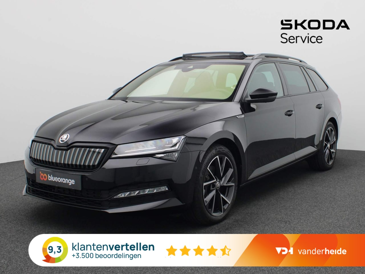 Skoda Superb Combi - 1.4 TSI iV Sportline Business 218PK DSG Led matrix, panoramadak, 360gr camera, trekhaak, e - AutoWereld.nl