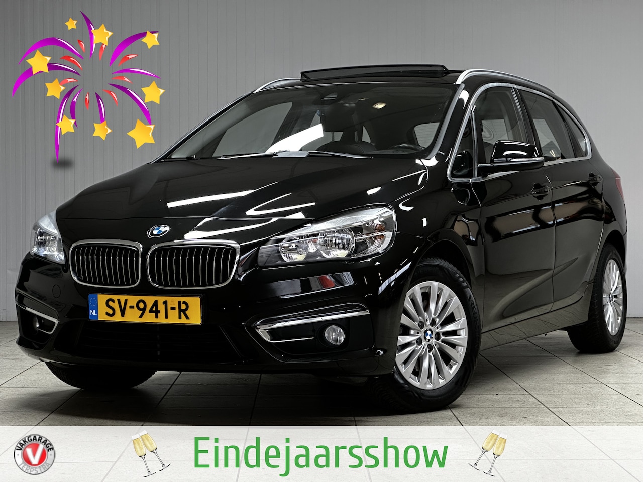 BMW 2-serie Active Tourer - 218i High Executive /LED Dagrijverl. /Leder! /Climat /Cruise /Elek. pakket /Bluetooth /Sto - AutoWereld.nl