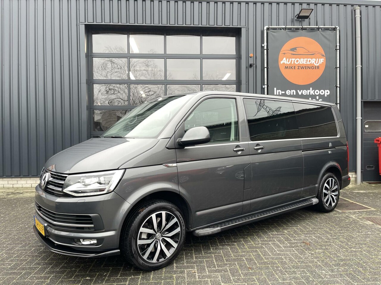 Volkswagen Transporter - 2.0 TDI 204PK L2H1 DC AUT. T-EDITION SCHUIFDAK|LEER|ACC|TREKHAAK|CAMERA|2X ZIJ-SCHUIFDEURE - AutoWereld.nl