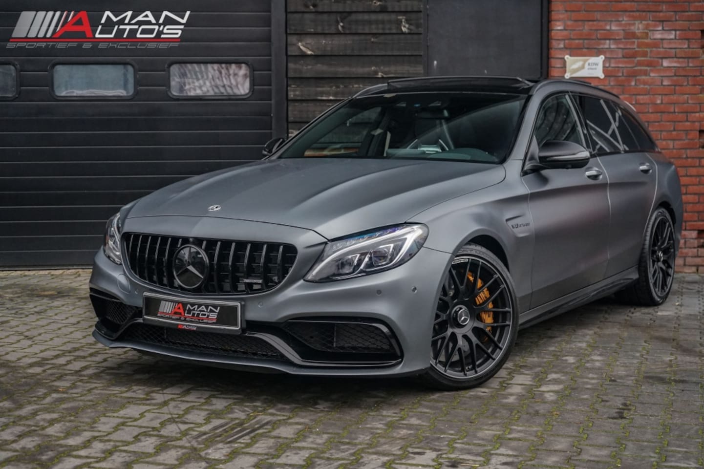 Mercedes-Benz C-klasse - C63S AMG Pano/Burm/Perf-zetels/Ceramic/Memory/360/Night - AutoWereld.nl