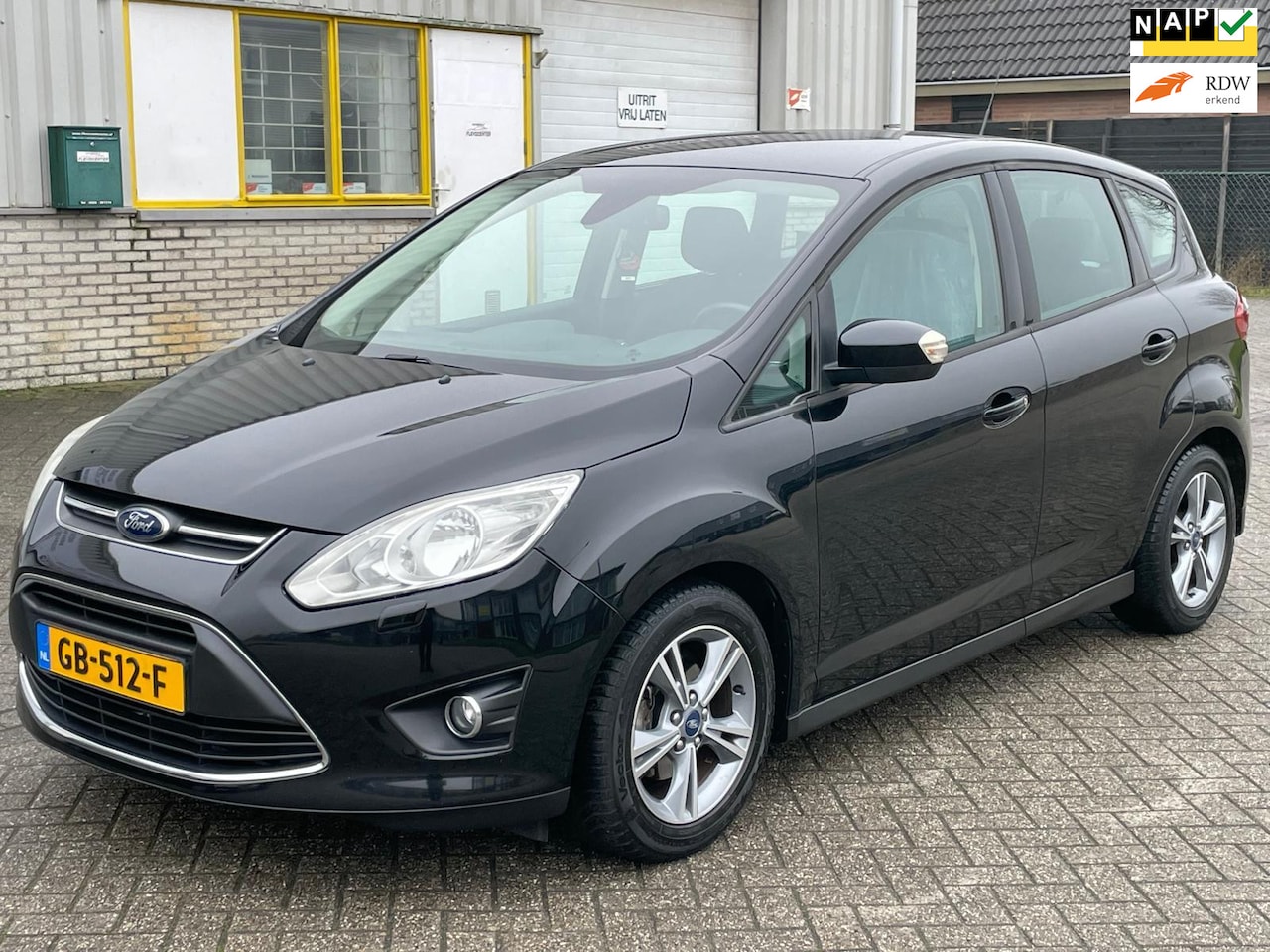 Ford C-Max - 1.0 EcoBoost 100 PK 6 BAK Bj 2013 Ambiente Weinig Km,s Ecc Airco Pdc Stoelverwarming Elec. - AutoWereld.nl