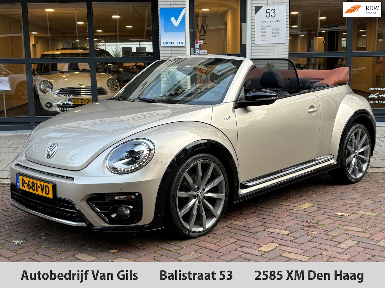 Volkswagen Beetle Cabriolet - 2.0 TDI Design BlueMotion | R-LINE | CAMERA | PDC | NAVI | LM VELG 20 | CRUISE CONTROL | 1 - AutoWereld.nl