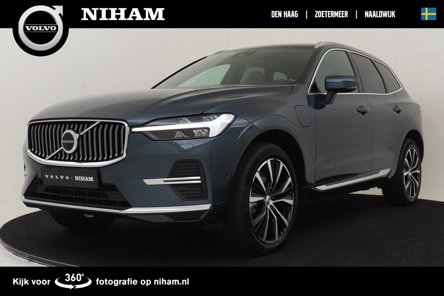 Volvo XC60 - RECHARGE T6 AWD PLUS BRIGHT -PANO.DAK|360°CAM|WOOL.BLEND|TREKHAAK|ADAP.LED|20" - AutoWereld.nl