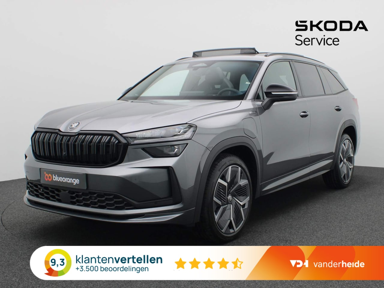 Skoda Kodiaq - 1.5 TSI PHEV Sportline Business 204PK DSG Trekhaak, matrix led, panoramadak, Canton Audio, - AutoWereld.nl