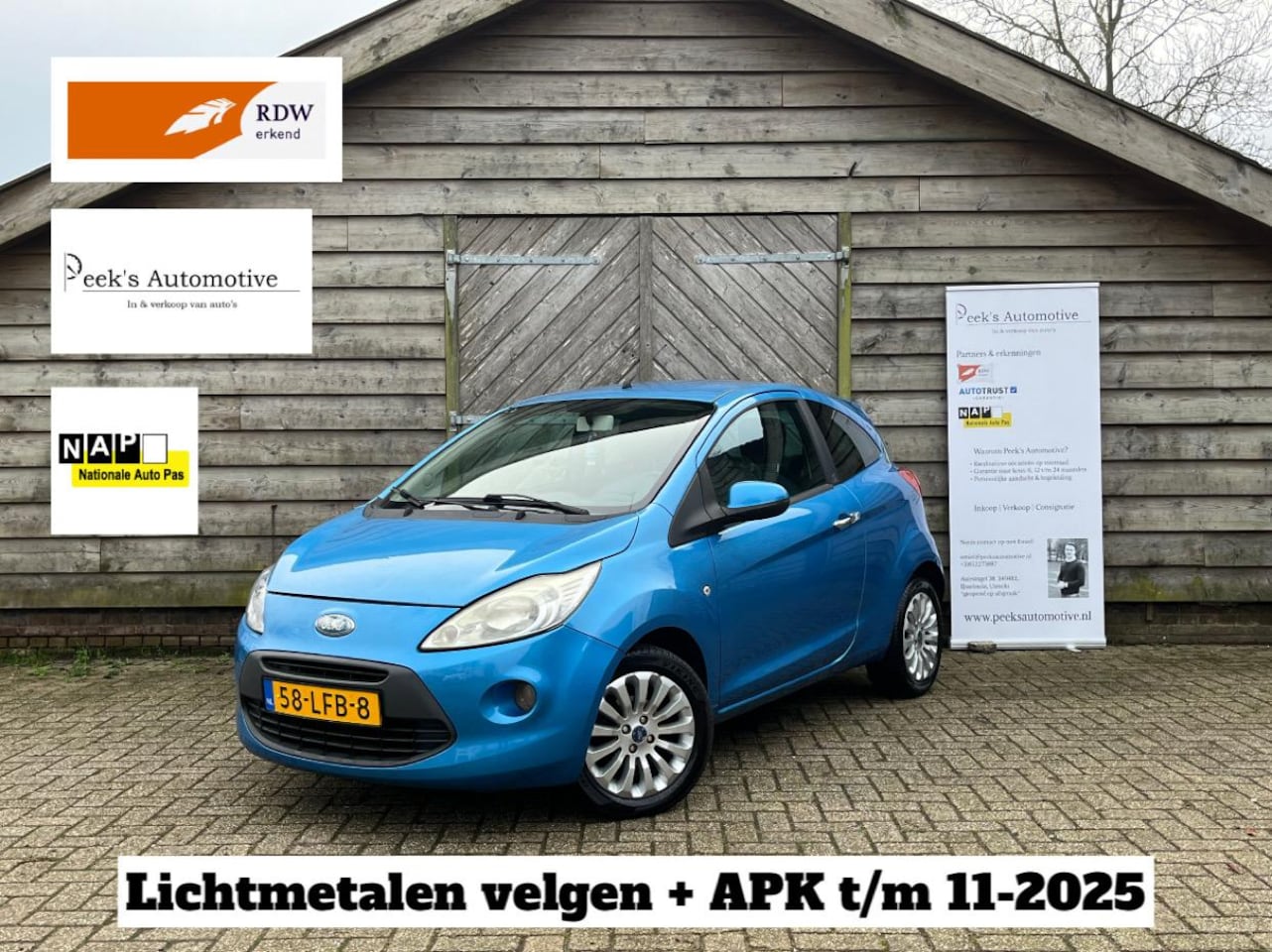 Ford Ka - 1.2 Titanium X | APK t/m 11-2025 | Airco | Lichtmetalen velgen | Elektrische ramen + spieg - AutoWereld.nl