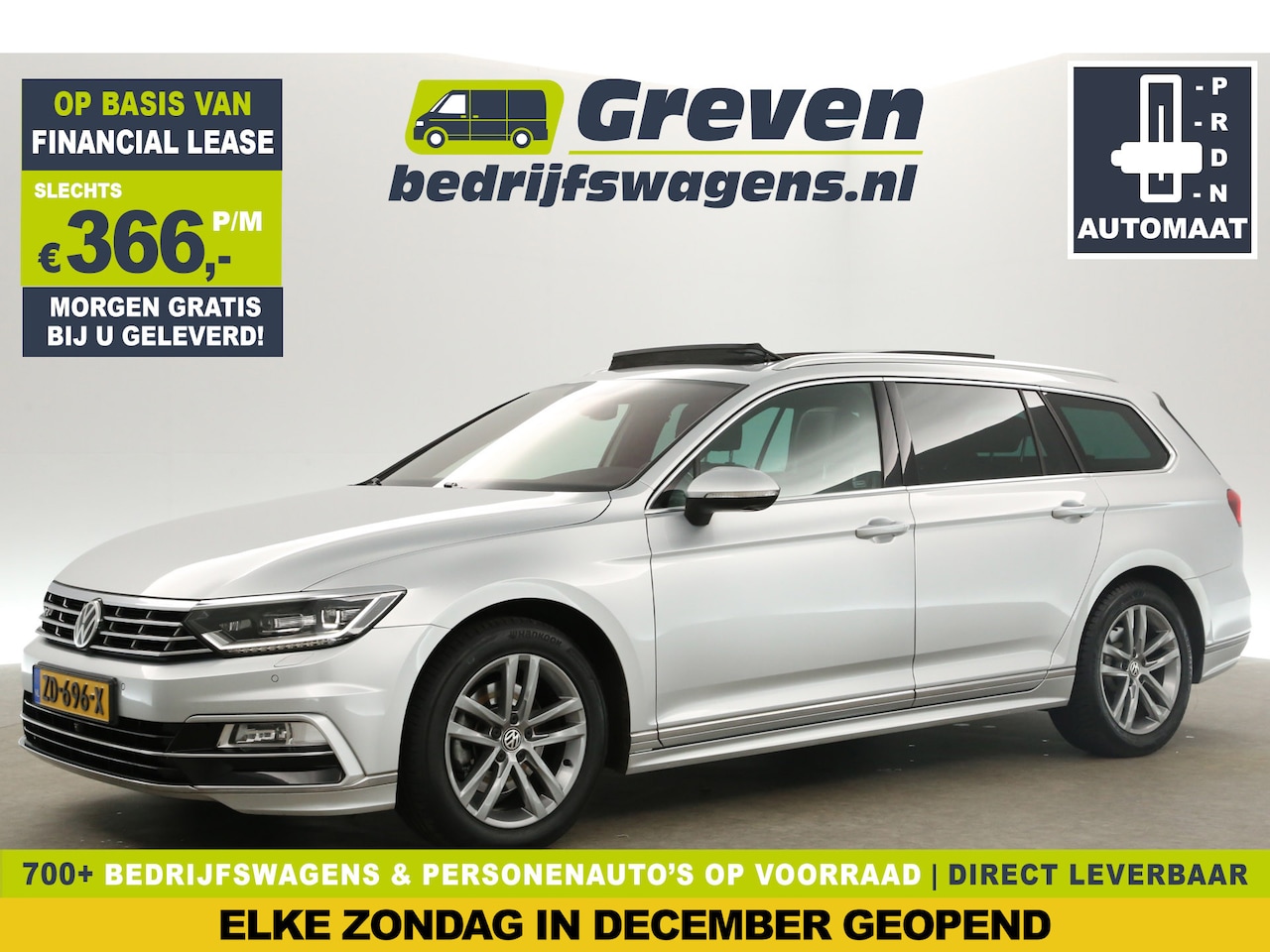 Volkswagen Passat Variant - 1.5 TSI R-line 150PK Automaat Pano 360Camera ACC Clima Carplay Navi LED Virtual PDC Leder - AutoWereld.nl