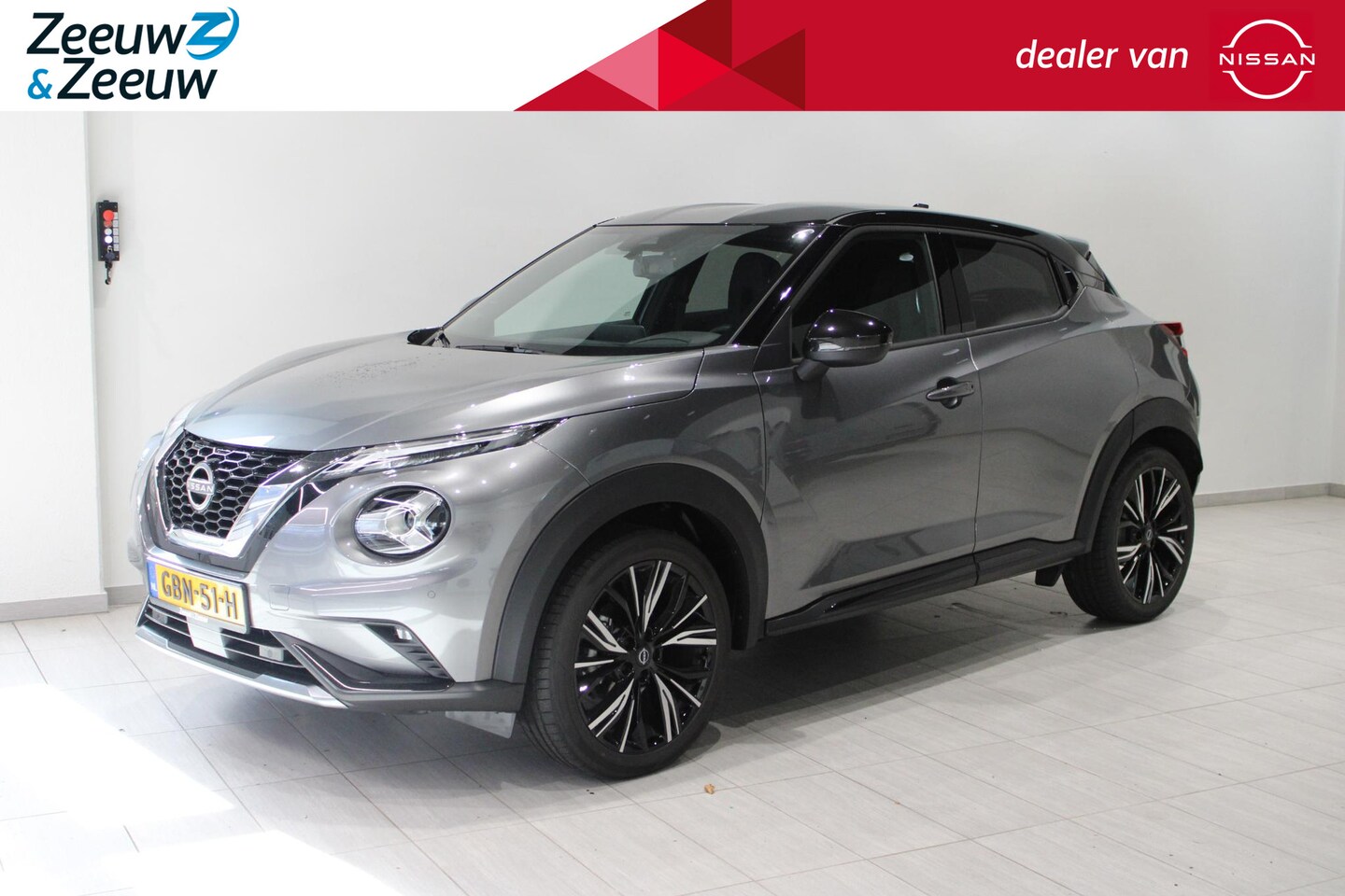 Nissan Juke - 1.0 DIG-T N-Design | chic-black leder interieur | - AutoWereld.nl