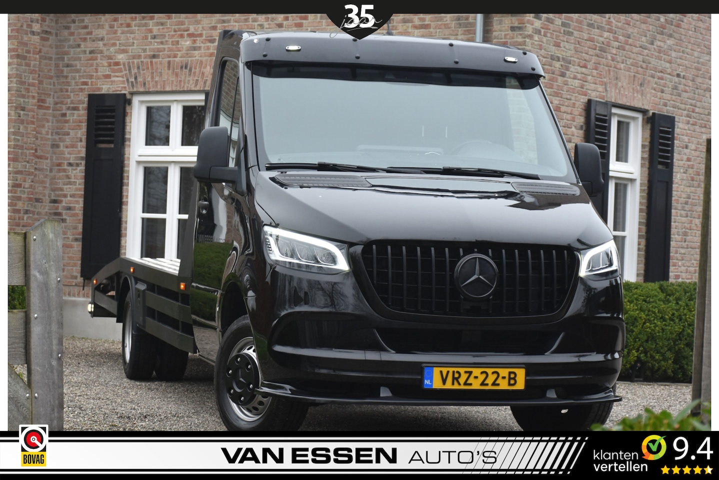 Mercedes-Benz Sprinter - 319 3.0 CDI V6 Oprijwagen Leer Apple Carplay Trekhaak Led Elektrische-Lier! - AutoWereld.nl