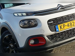 Citroën C3 - 1.2 PureTech 110pk Shine - Blanc Banquise/Rouge Aden - Superleuk