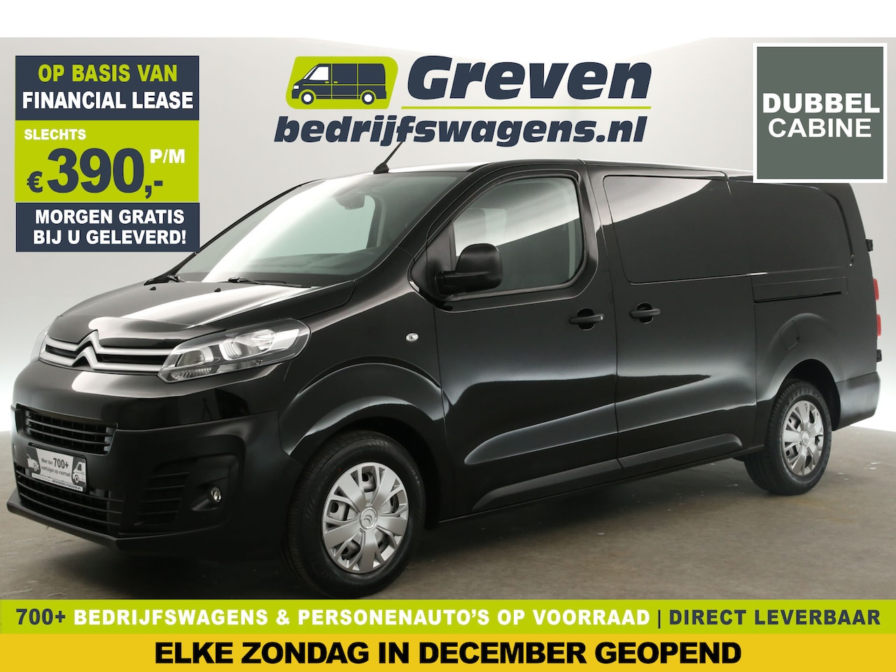 Citroën Jumpy - 2.0 HDI L3H1 Dubbele Cabine 6 Persoons Airco 360Camera Cruise Carplay PDC Navi 2xSchuifdeu - AutoWereld.nl